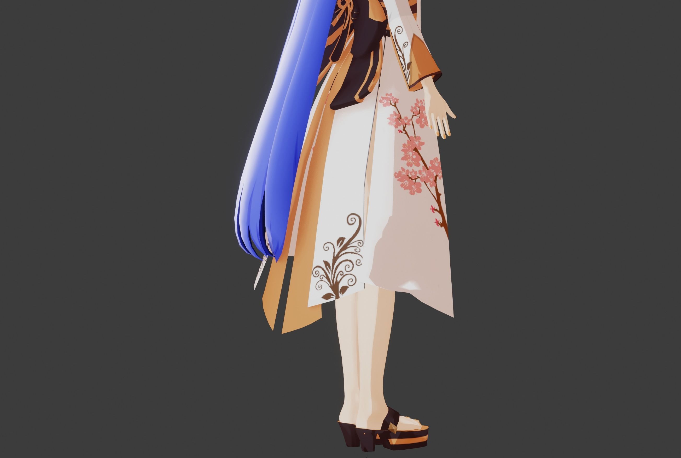 Kuro - LowPoly Game Ready Character Low-poly 3D model Low-poly 3D model_8