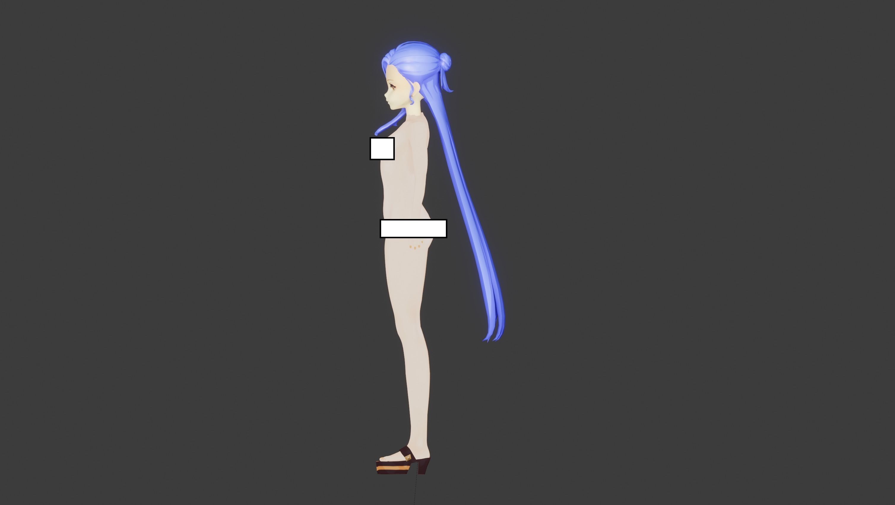 Kuro - LowPoly Game Ready Character Low-poly 3D model Low-poly 3D model_16