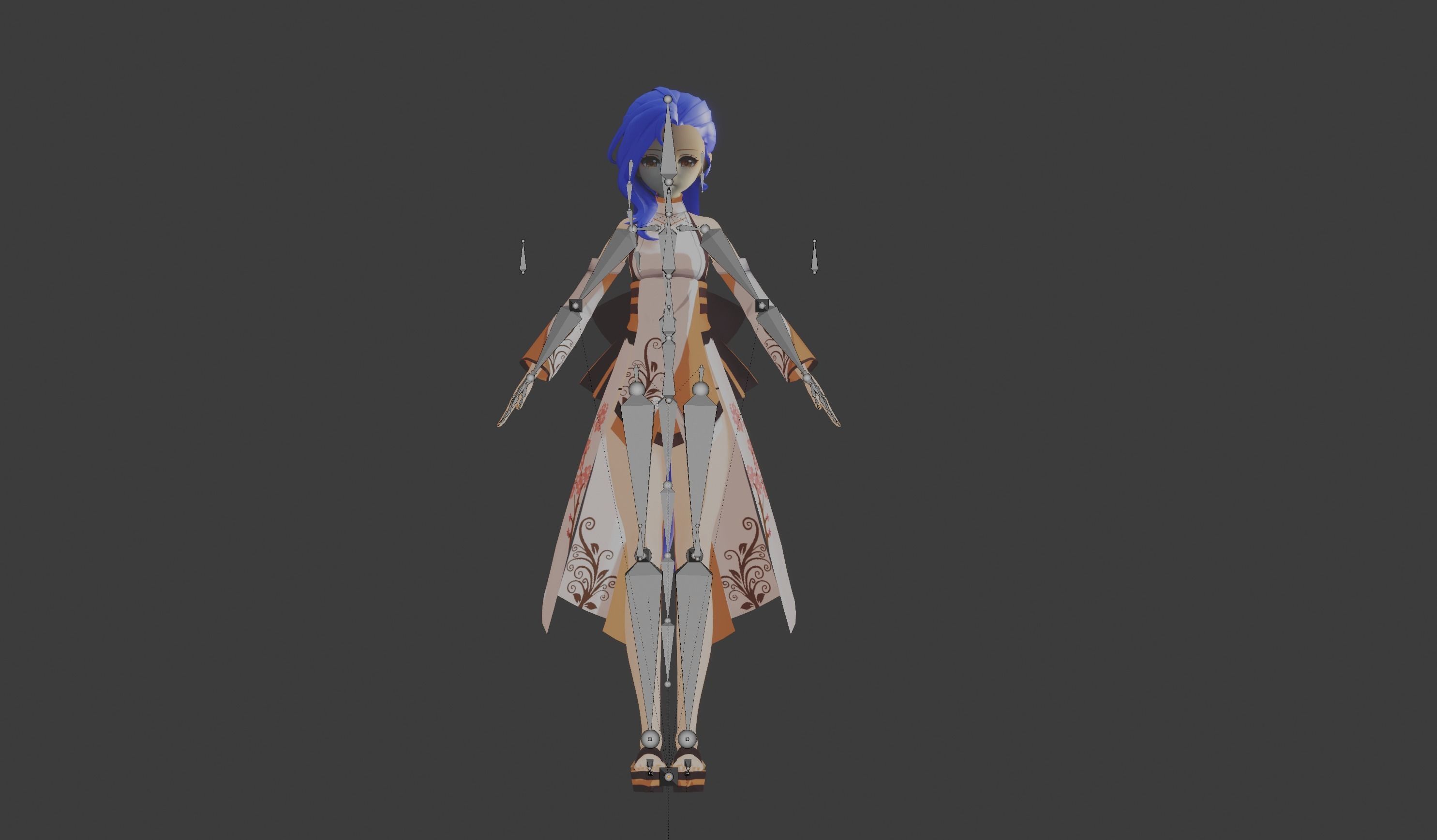Kuro - LowPoly Game Ready Character Low-poly 3D model Low-poly 3D model_12