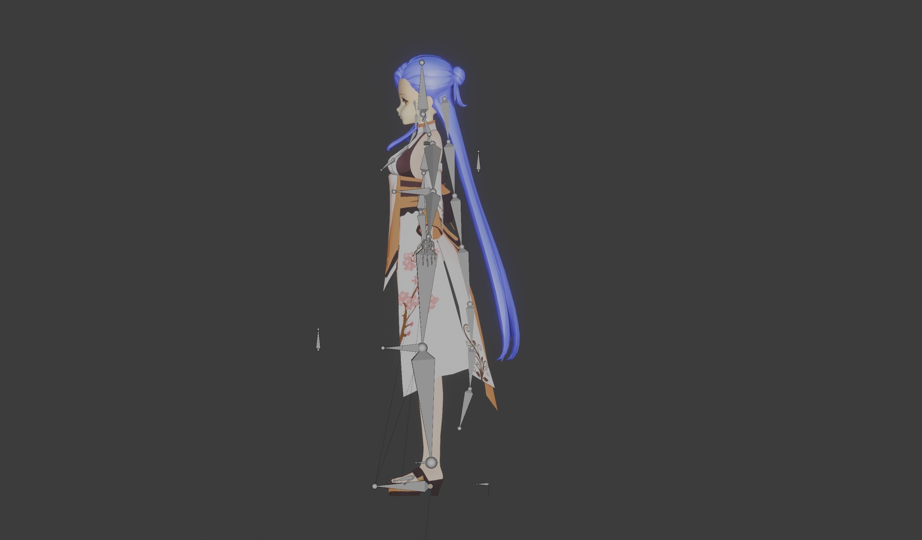 Kuro - LowPoly Game Ready Character Low-poly 3D model Low-poly 3D model_13