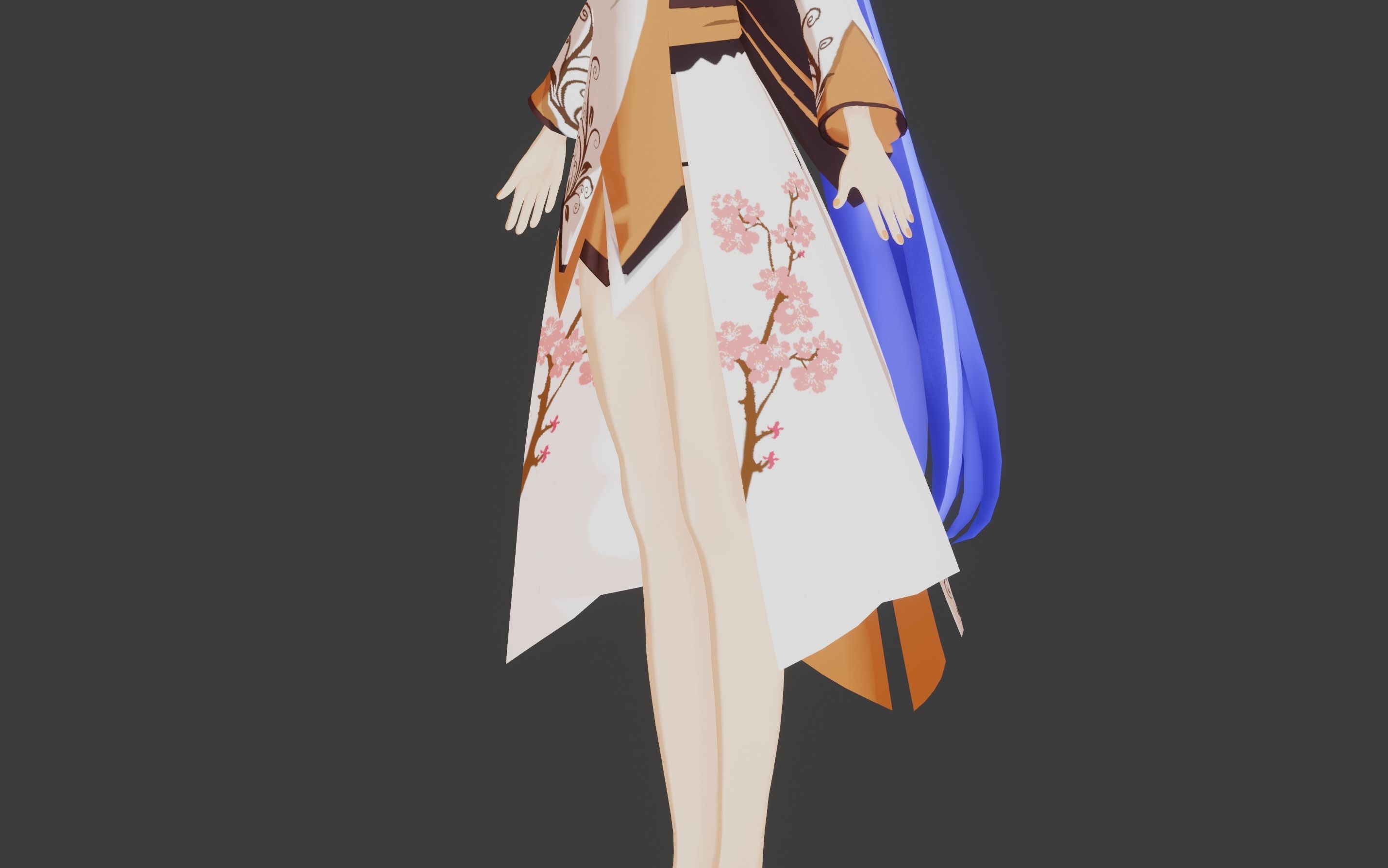 Kuro - LowPoly Game Ready Character Low-poly 3D model Low-poly 3D model_7