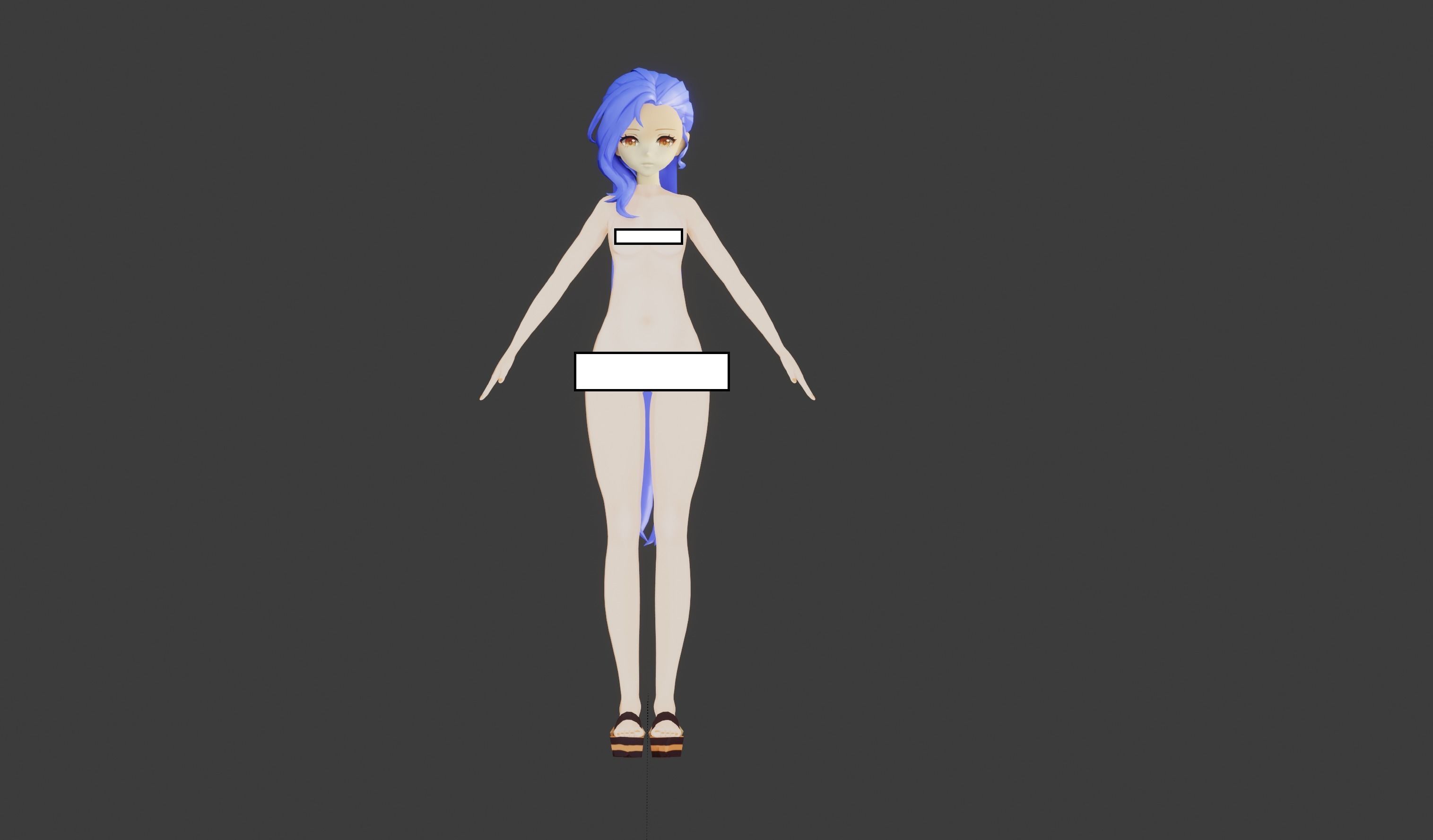 Kuro - LowPoly Game Ready Character Low-poly 3D model Low-poly 3D model_15