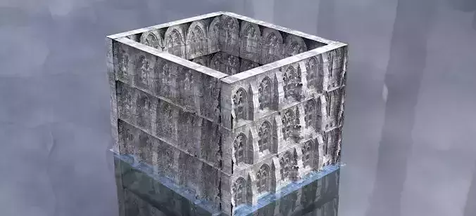 Hogwarts style wall layers