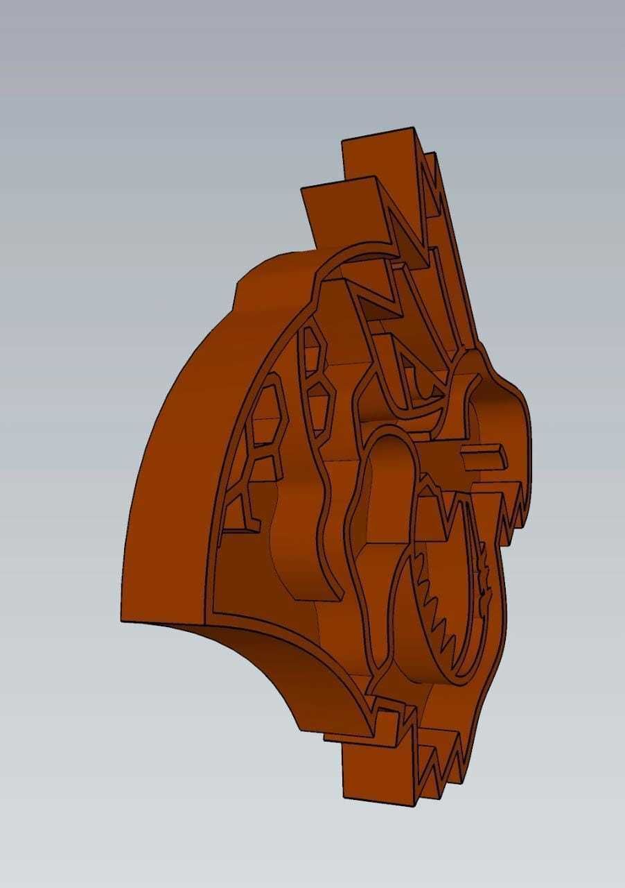 Amazing Pokemon Tyrantrum Cookie Cutter Stamp Cake Decorating  3D model_3