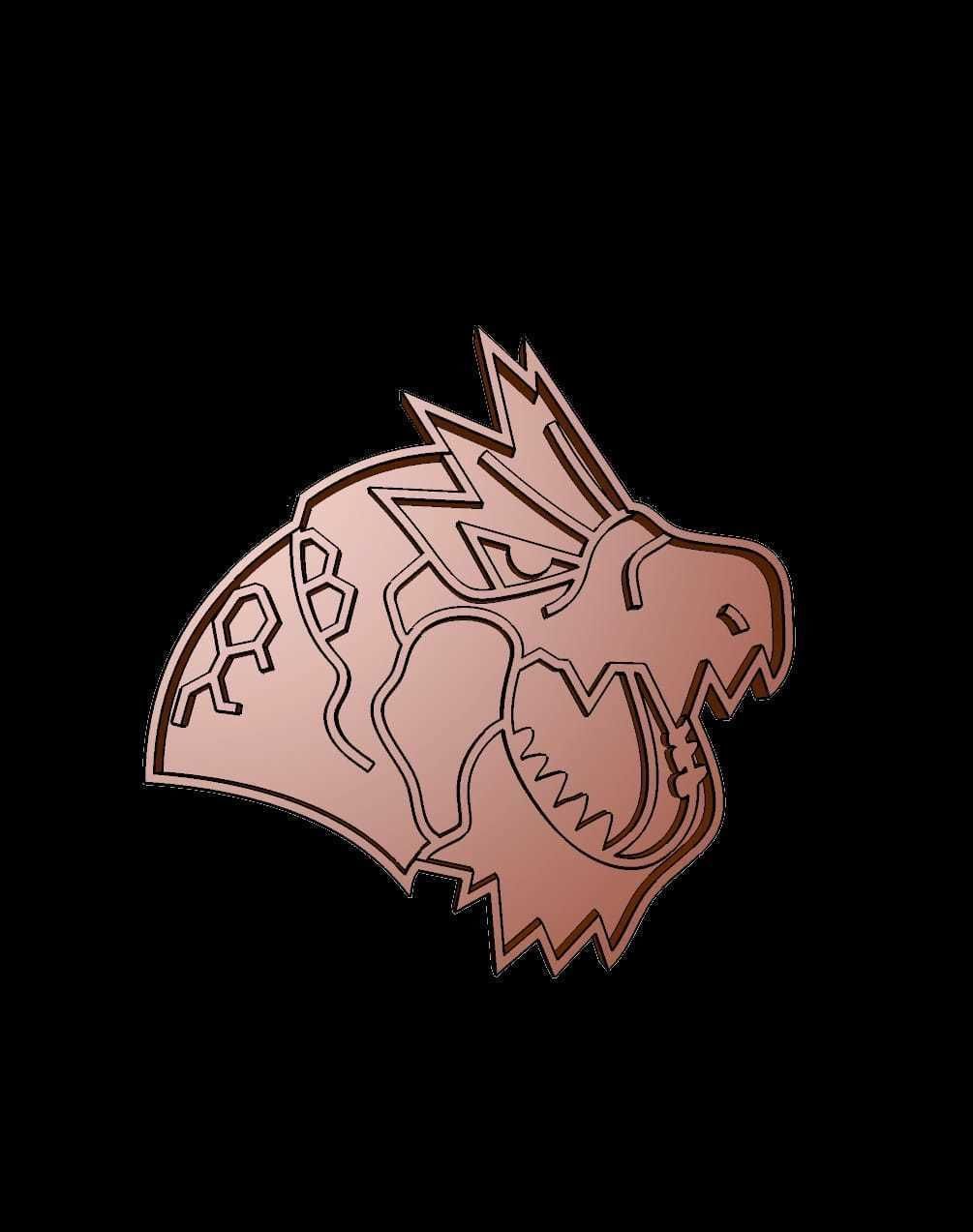 Amazing Pokemon Tyrantrum Cookie Cutter Stamp Cake Decorating  3D model_1