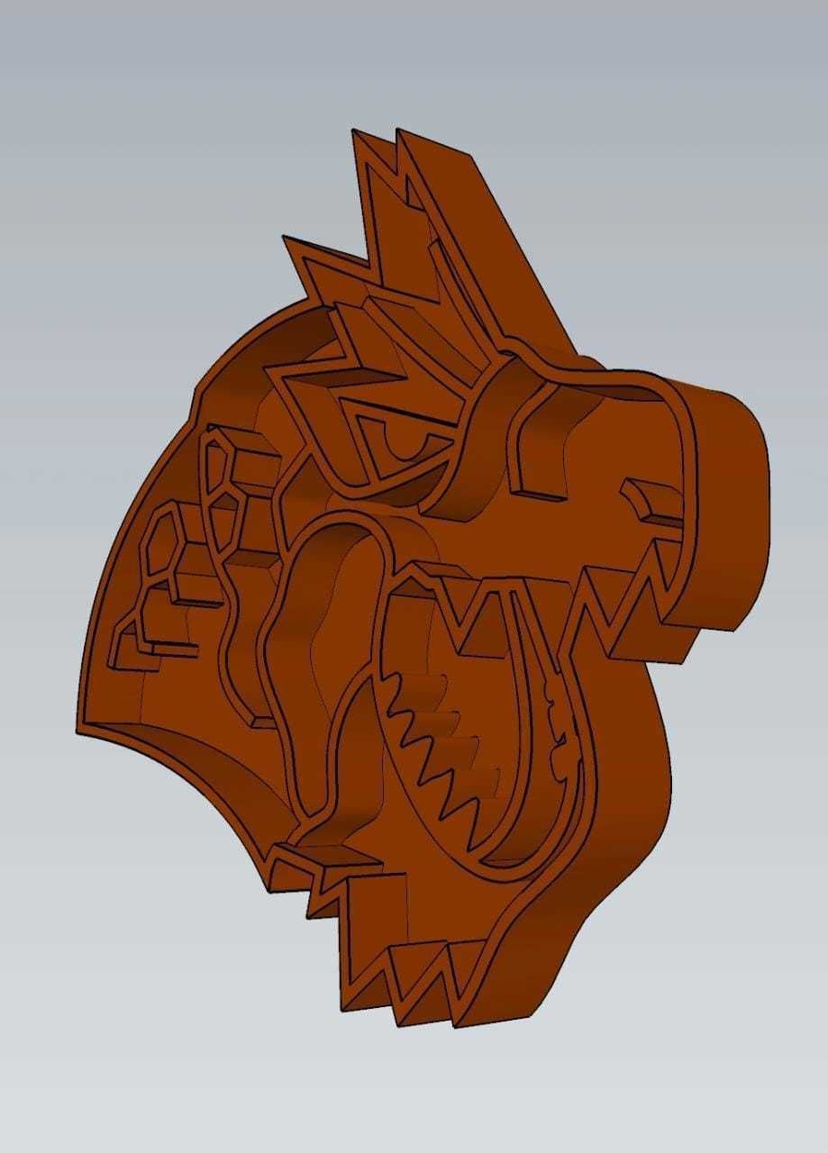 Amazing Pokemon Tyrantrum Cookie Cutter Stamp Cake Decorating  3D model_2