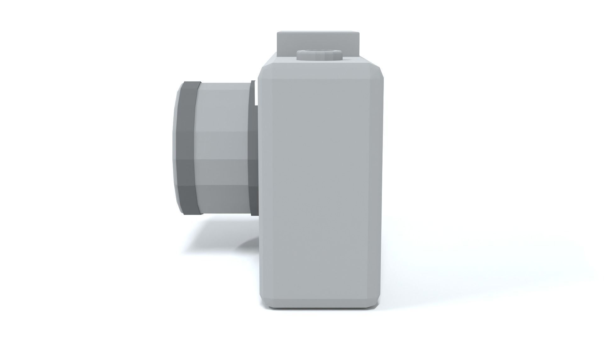 Low Poly Cartoon Photo Camera Low-poly 3D model_3