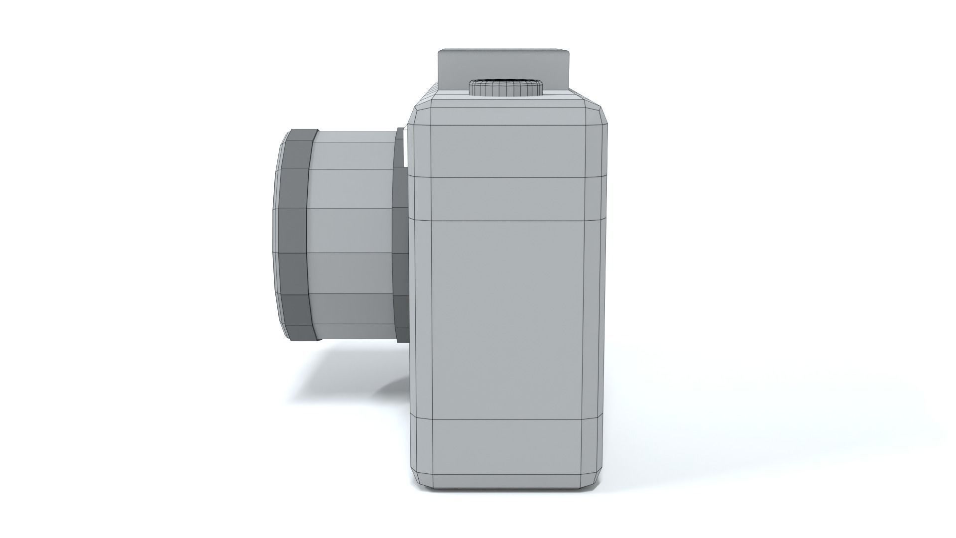 Low Poly Cartoon Photo Camera Low-poly 3D model_12