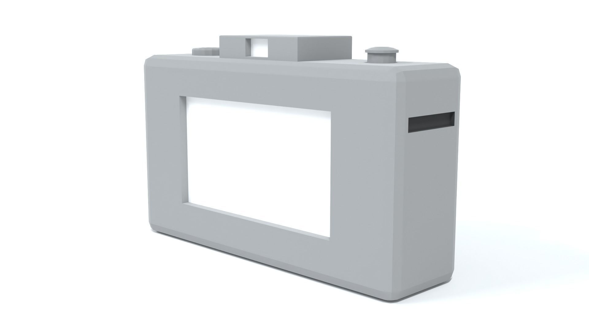 Low Poly Cartoon Photo Camera Low-poly 3D model_6