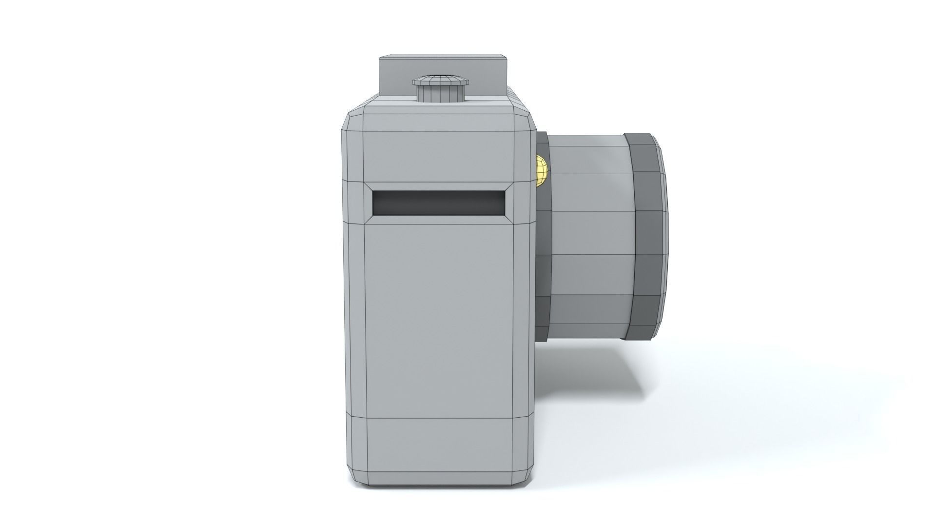 Low Poly Cartoon Photo Camera Low-poly 3D model_16
