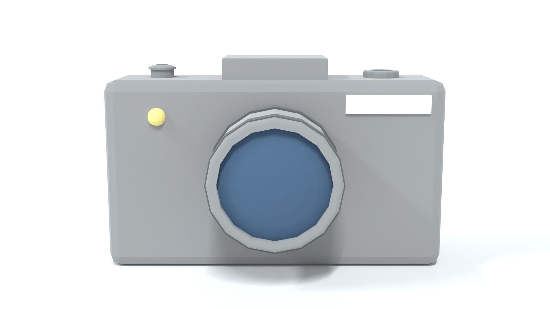 Low Poly Cartoon Photo Camera Low-poly 3D model_1