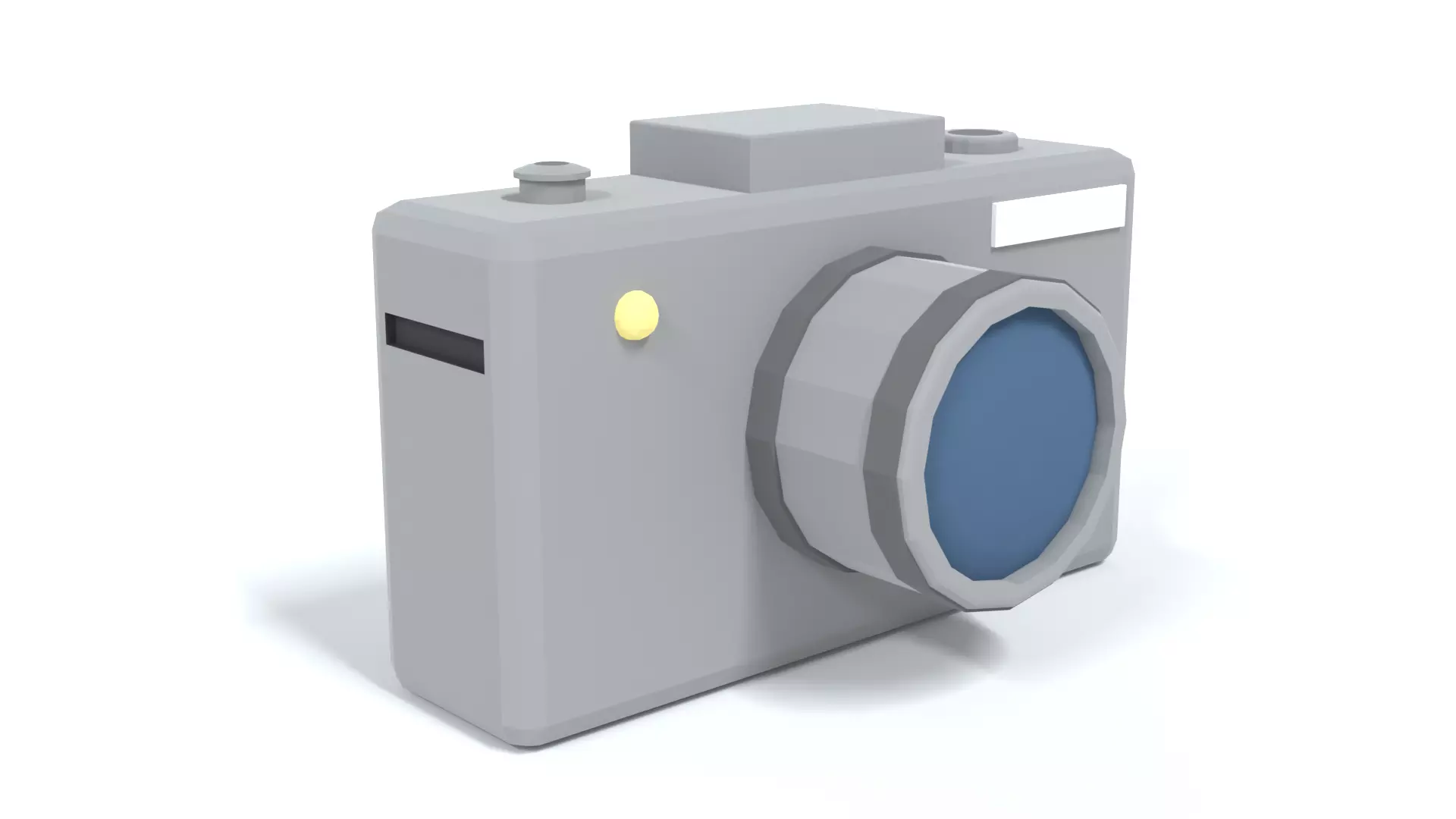 Low Poly Cartoon Photo Camera Low-poly 3D model_0