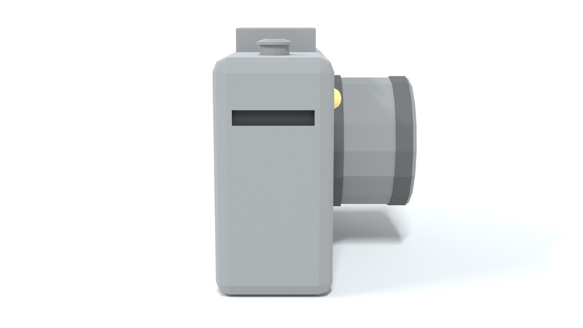 Low Poly Cartoon Photo Camera Low-poly 3D model_7