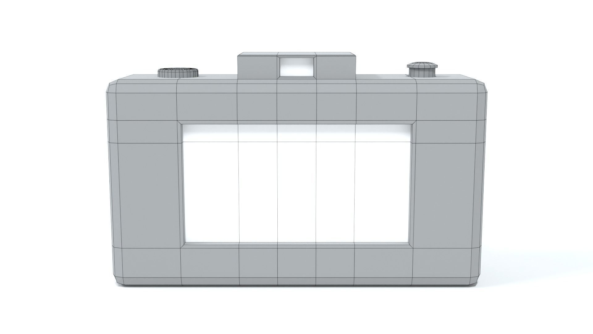 Low Poly Cartoon Photo Camera Low-poly 3D model_14