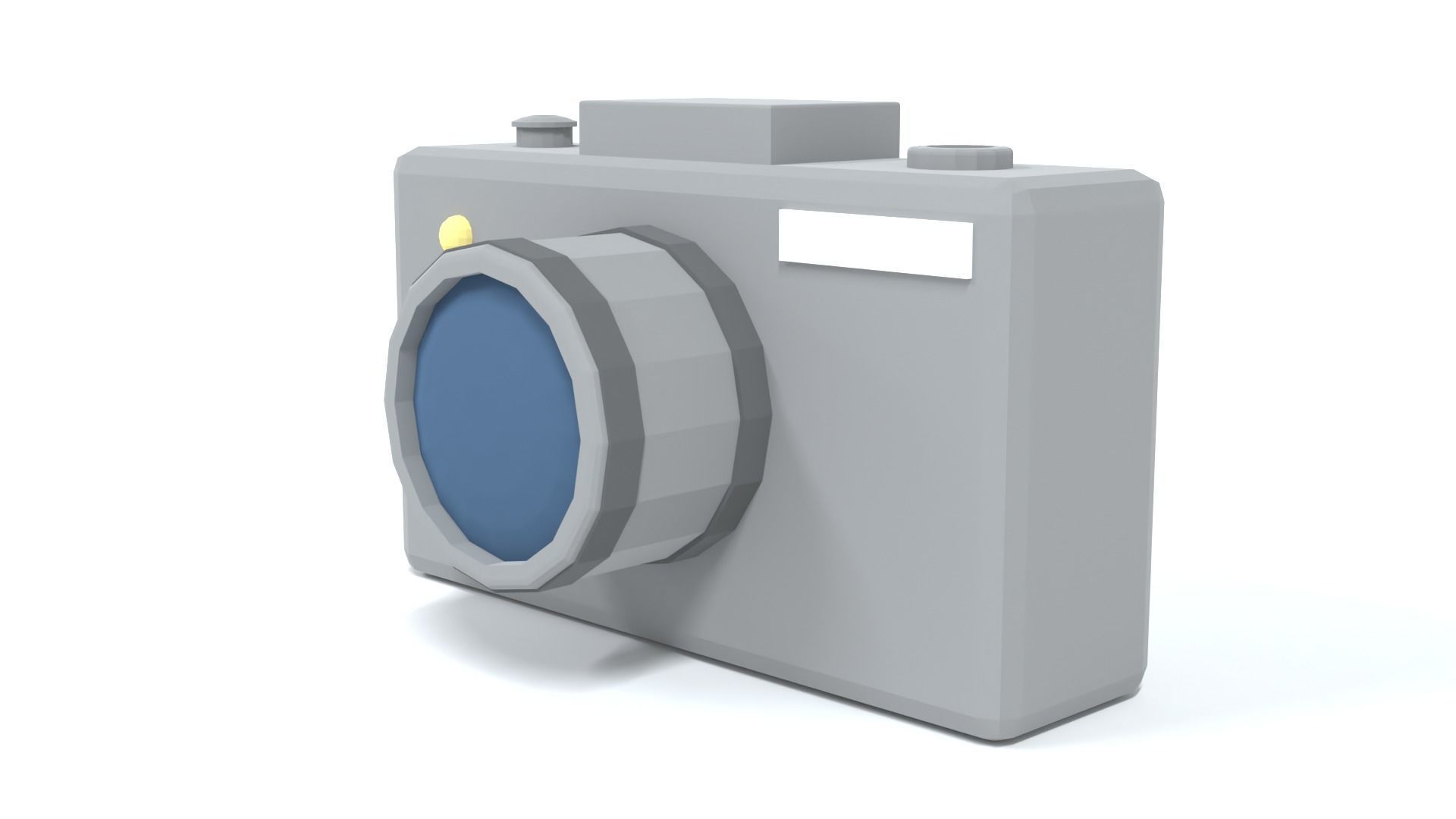 Low Poly Cartoon Photo Camera Low-poly 3D model_2