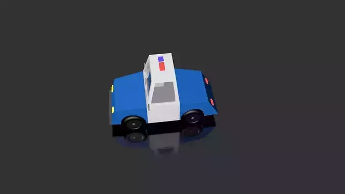 police car 3D model