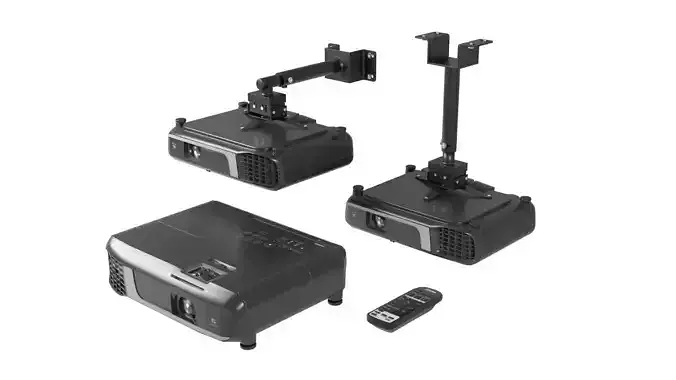 Projector Black Collection Low-poly 3D model
