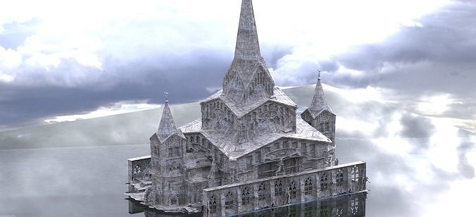 Cthulhu Cult Church 3D 3D model