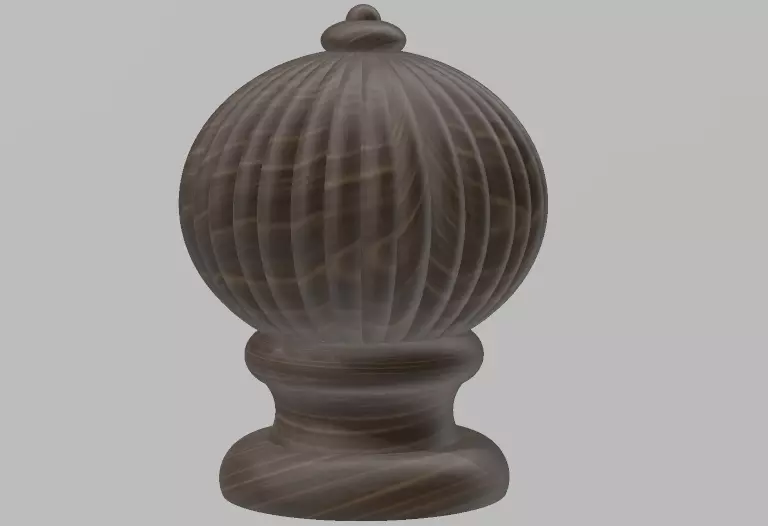 Fluted Finial 3D print model_0