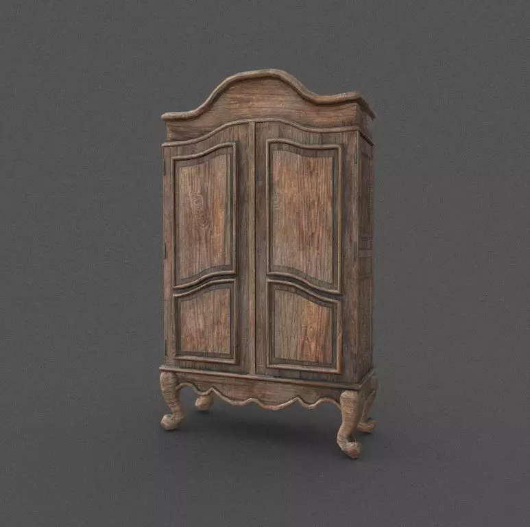 wardrobe armoire Low-poly 3D model