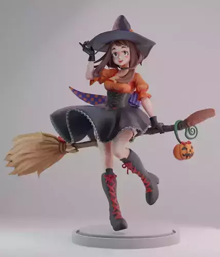 Witch Uraraka Helloween skin 3D print model