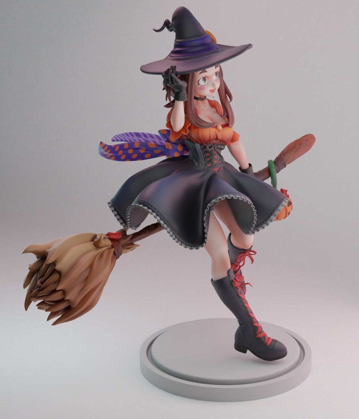 Witch Uraraka Helloween skin 3D print model_2