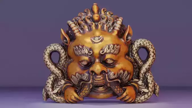 Union of the Sun and Moon sculpt high-poly