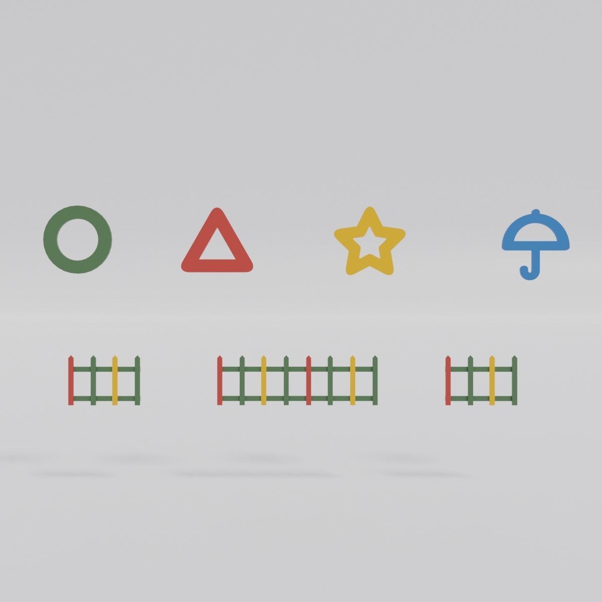 Squid Game Curly Cookies 3D model_3