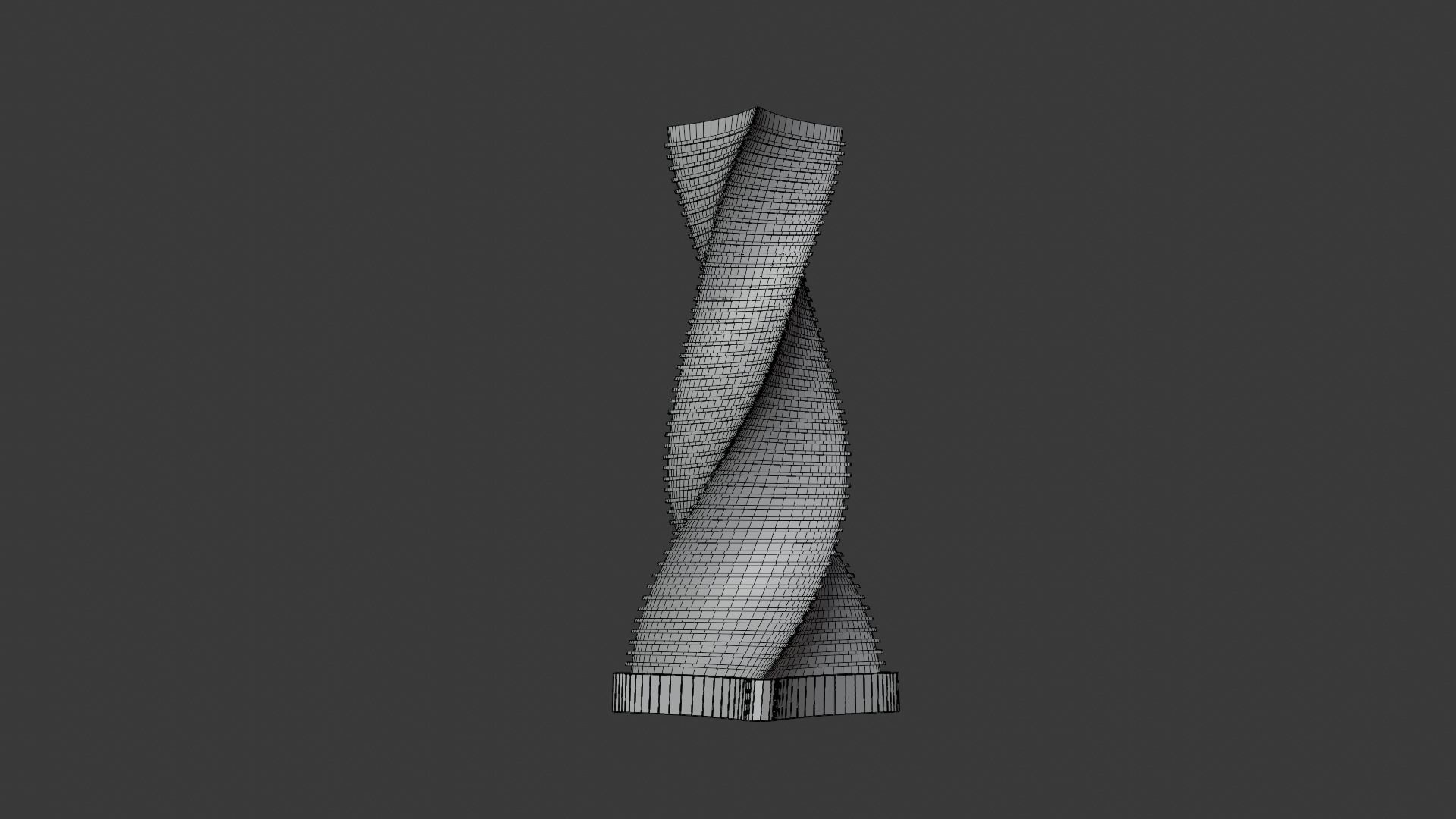Skyscraper twisted 3D model_11