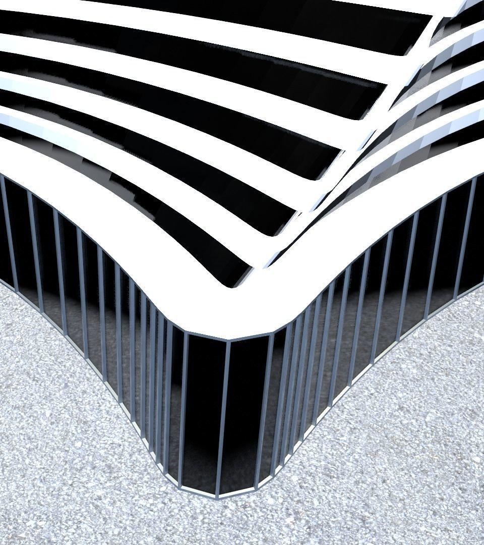 Skyscraper twisted 3D model_8