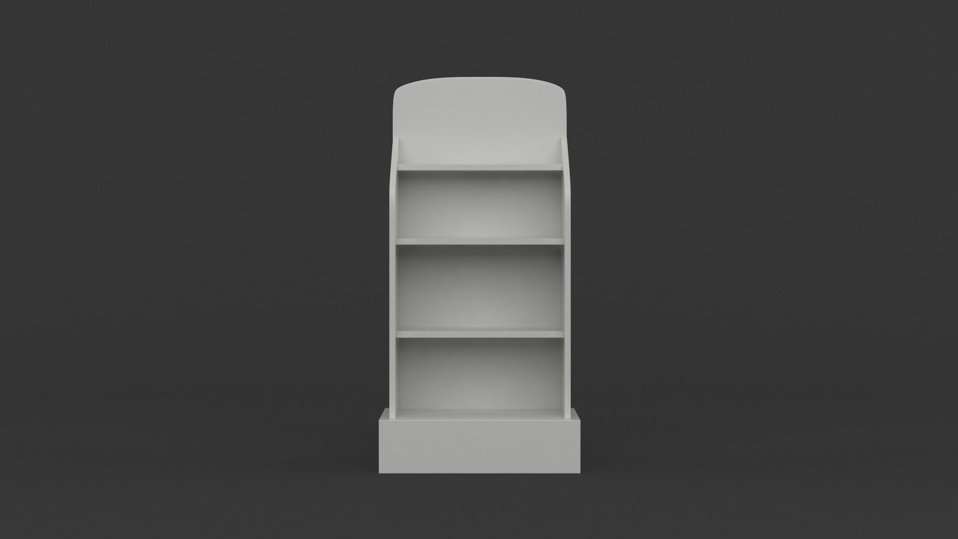 Empty Retail Shelves 3D model_7