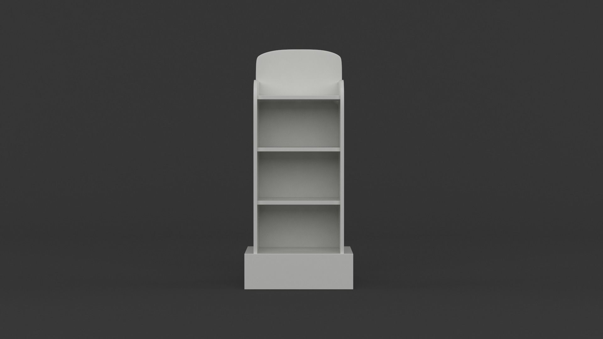 Empty Retail Shelves 3D model_3