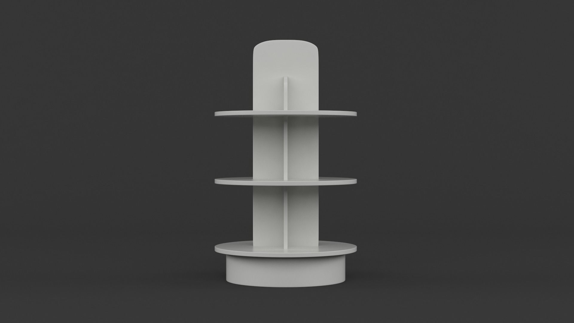 Empty Retail Shelves 3D model_5