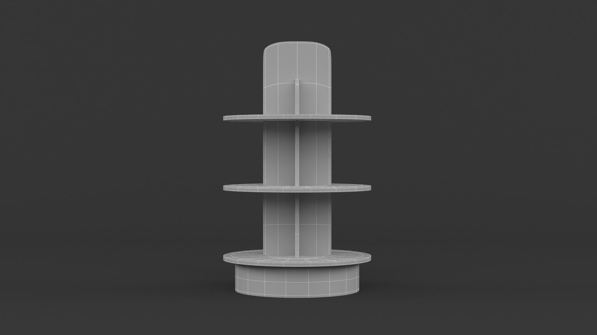 Empty Retail Shelves 3D model_16