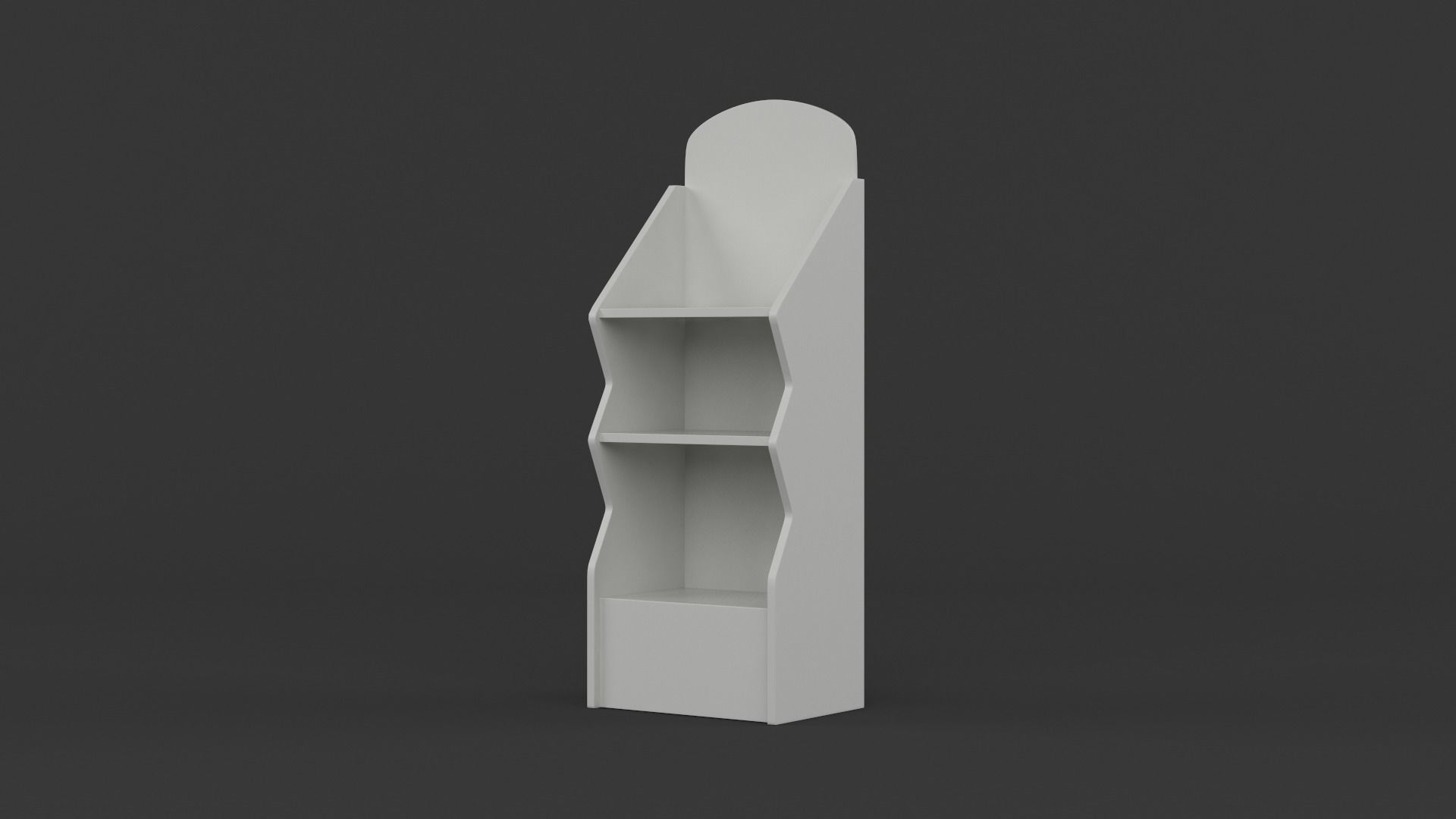 Empty Retail Shelves 3D model_2