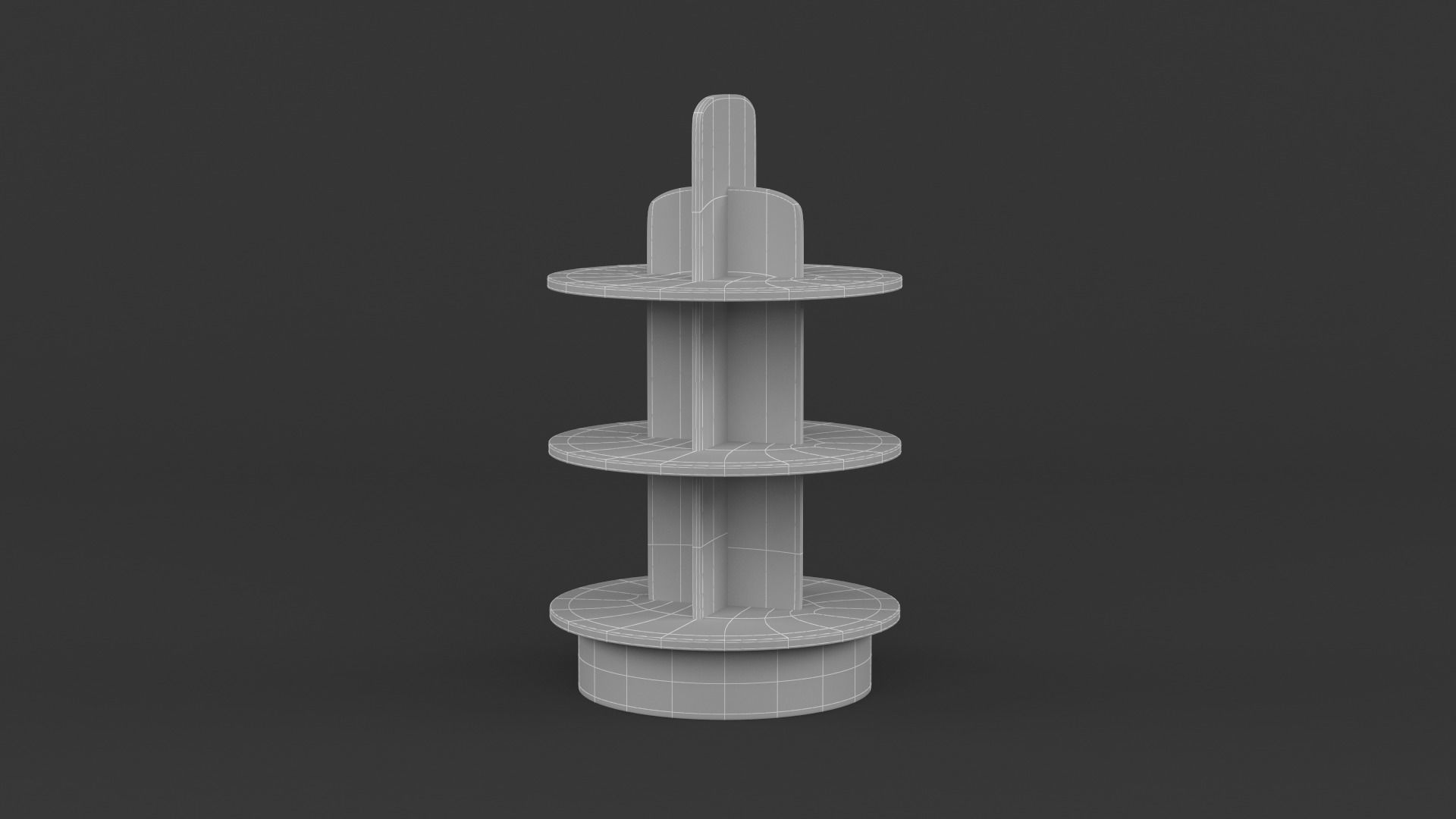 Empty Retail Shelves 3D model_17