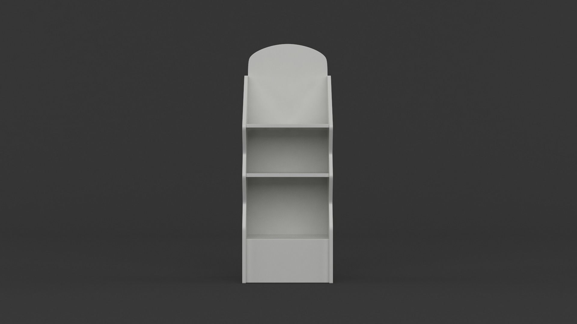 Empty Retail Shelves 3D model_1