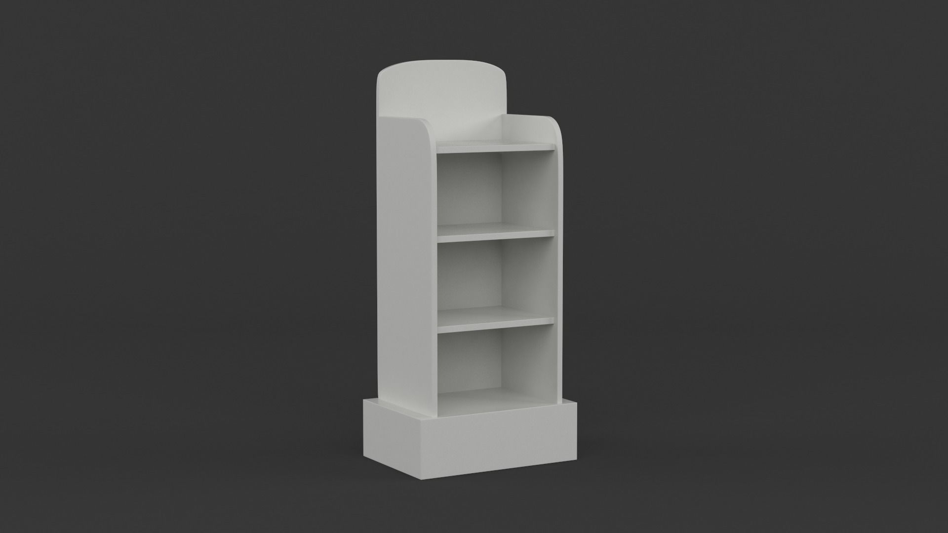 Empty Retail Shelves 3D model_4