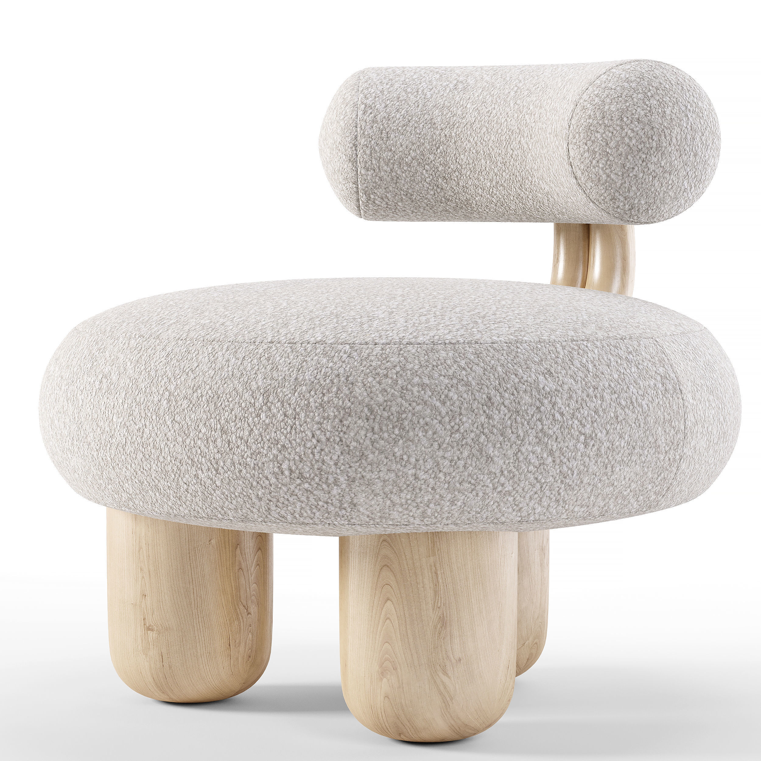 Bling Bling Chair Low-poly 3D model_1