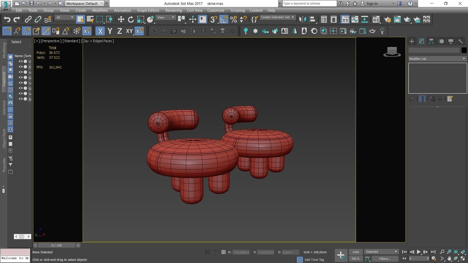 Bling Bling Chair Low-poly 3D model_6