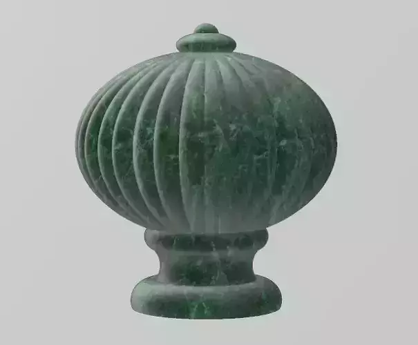 Decorative fluted finial cone 3D print model