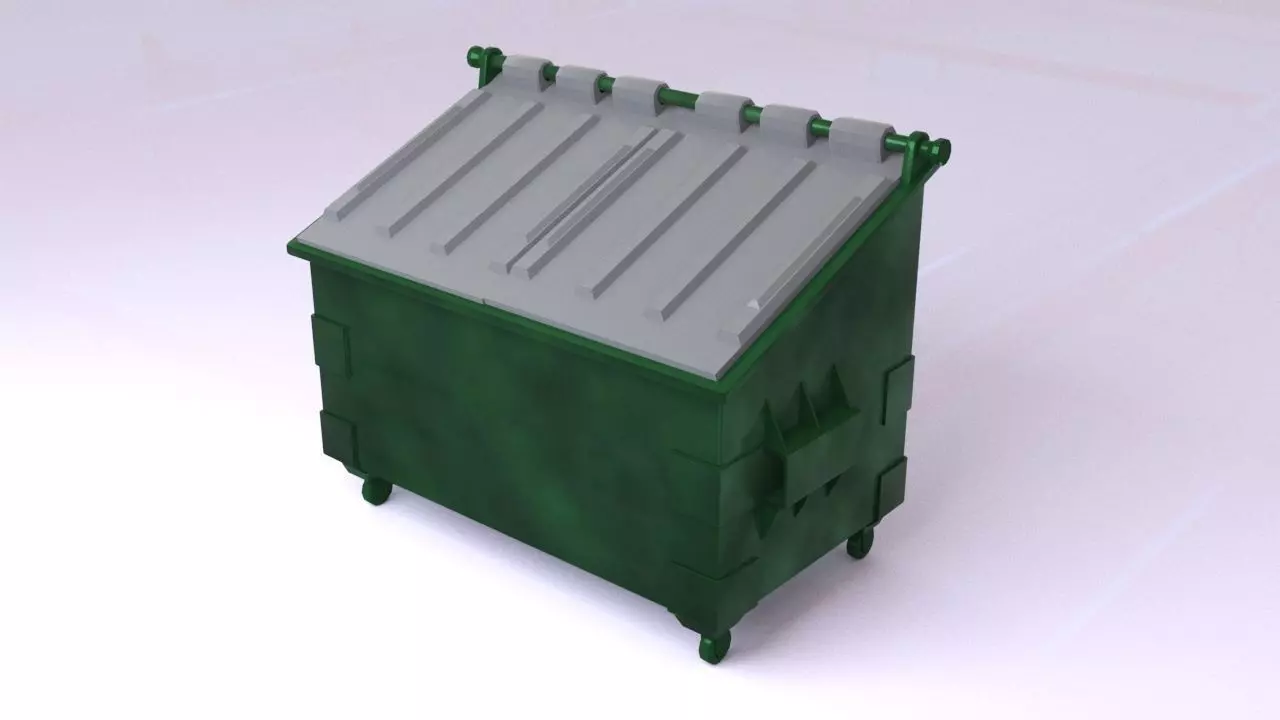 Dumpsters trash can Free 3D model