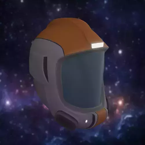 cosmonauts helmet Low-poly 3D model
