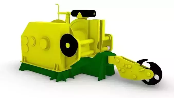 windlass winch tug boat  3D model