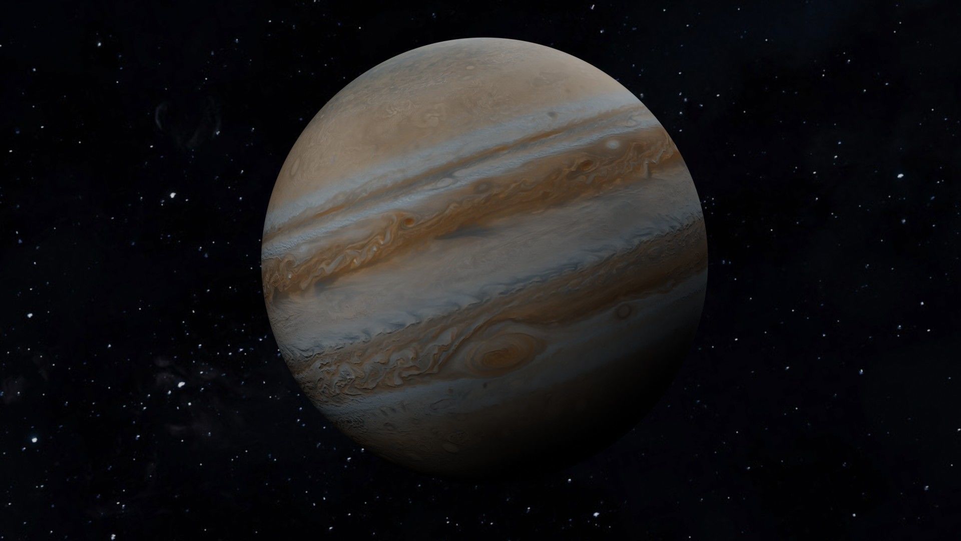 Animated Jupiter planet Free 3D model_2