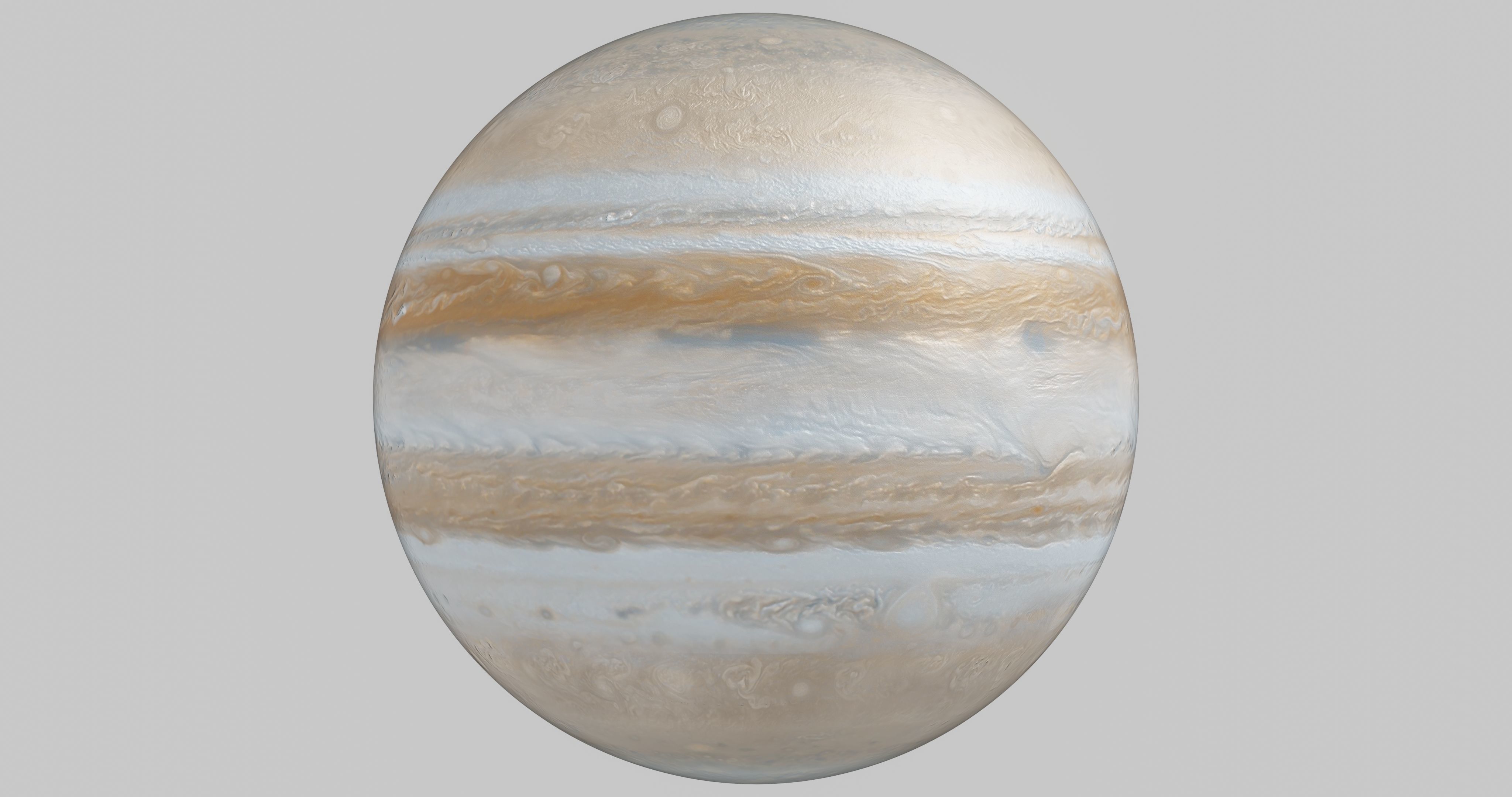 Animated Jupiter planet Free 3D model_12