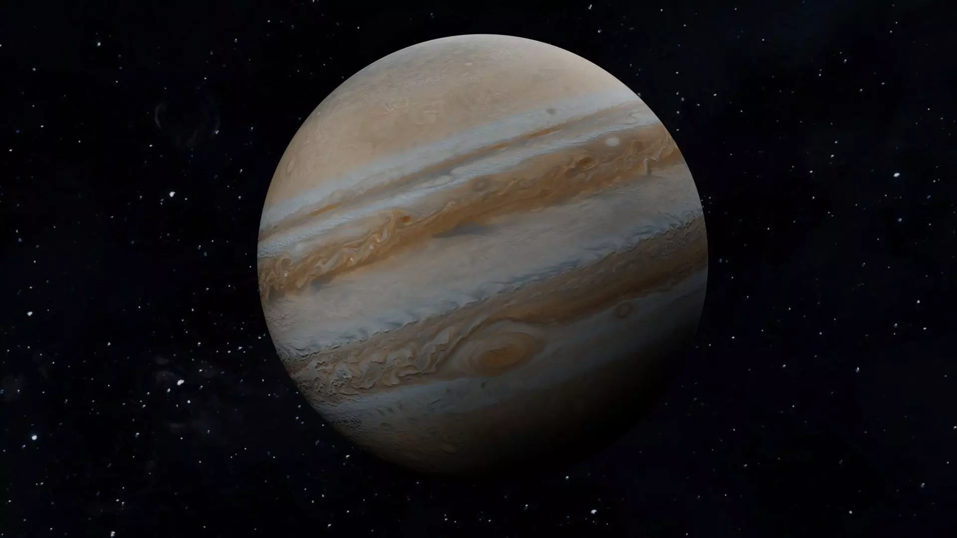 Animated Jupiter planet Free 3D model_0
