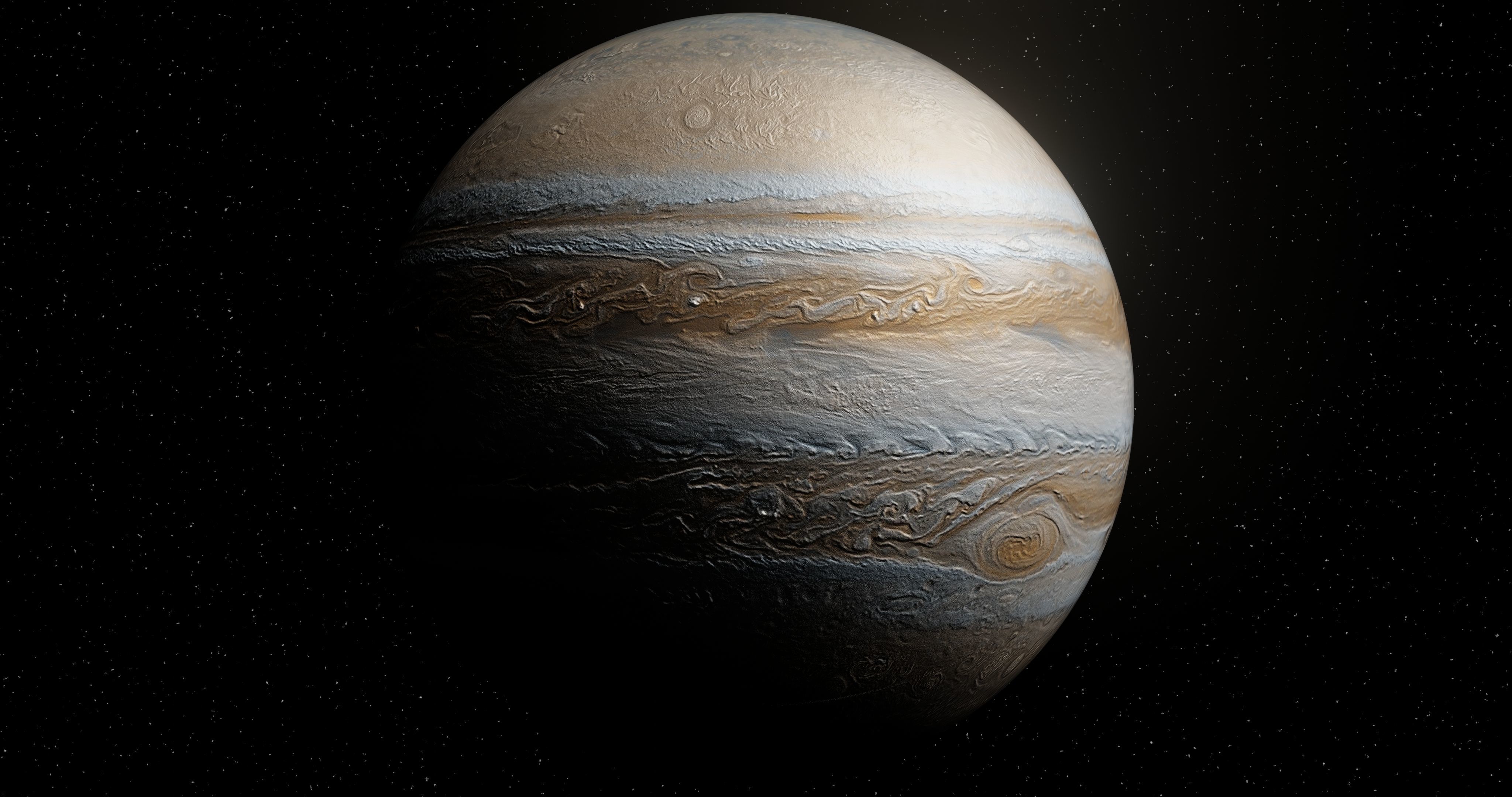 Animated Jupiter planet Free 3D model_14