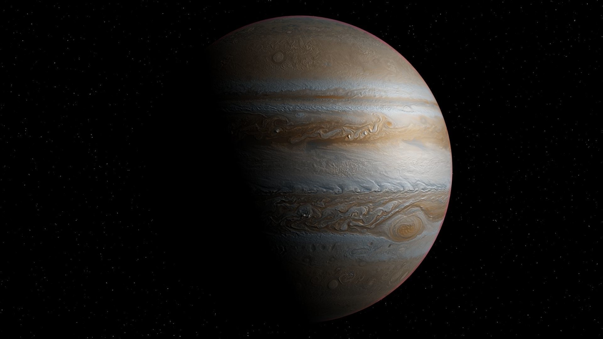 Animated Jupiter planet Free 3D model_4
