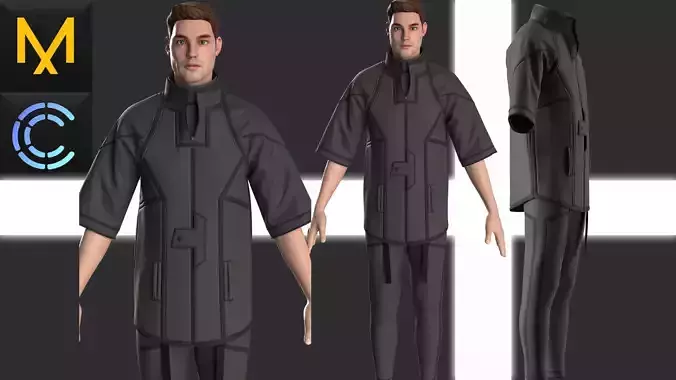 New concept Marvelous Clo3D Outfit Male CyberPunk